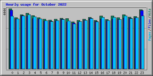 Hourly usage for October 2022